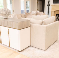 Modern cottage living room interior design in Tulsa Oklahoma