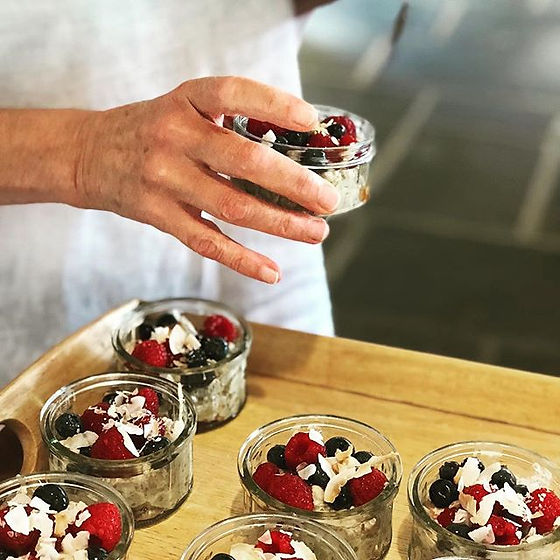 Chia puddings with berries 🍓 and toaste