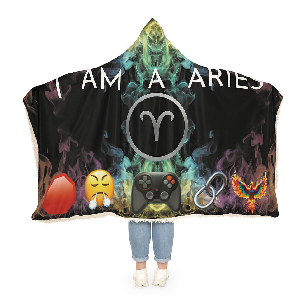 Thumbnail: ARIES HOODED BLANKET STOP FUCKING PLAYING WITH ME Zodiac | Hooded Throw