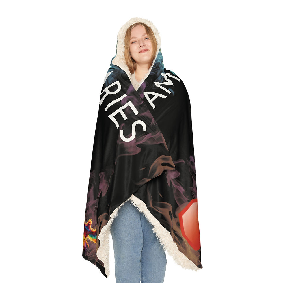 Thumbnail: ARIES HOODED BLANKET STOP FUCKING PLAYING WITH ME Zodiac | Hooded Throw