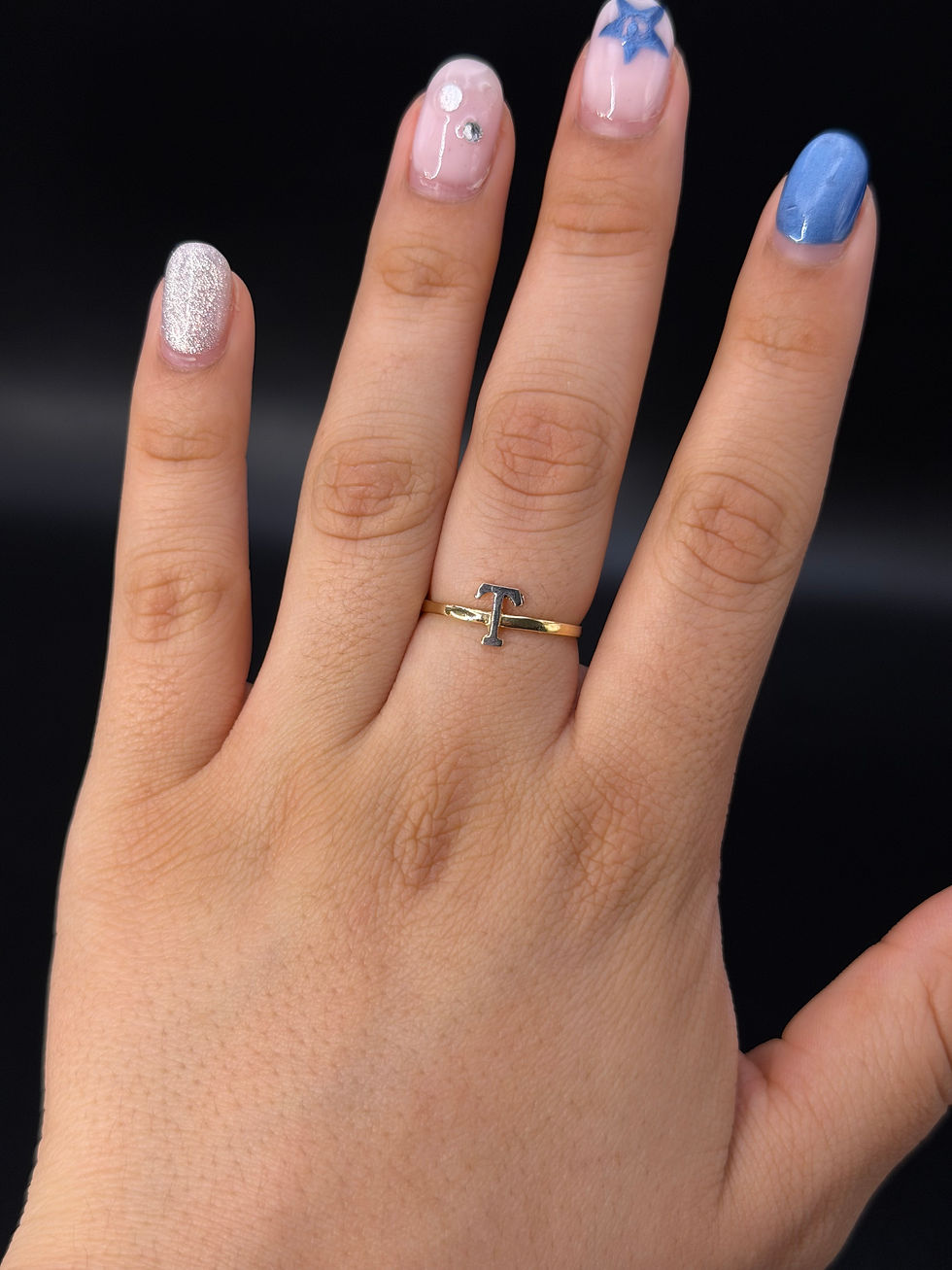 Thumbnail: Women's Initial "T" Ring