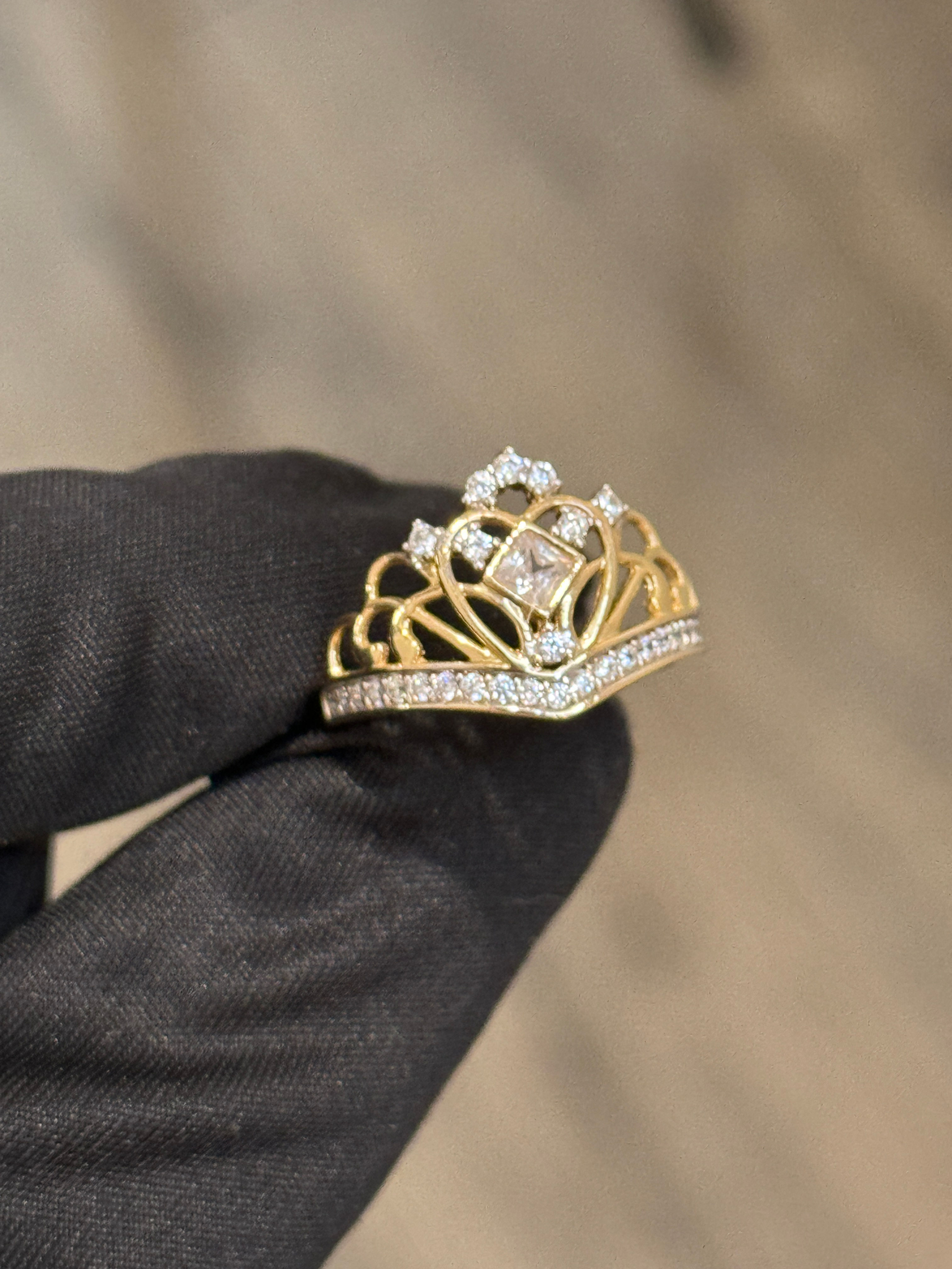 CZ Women's Crown Ring
