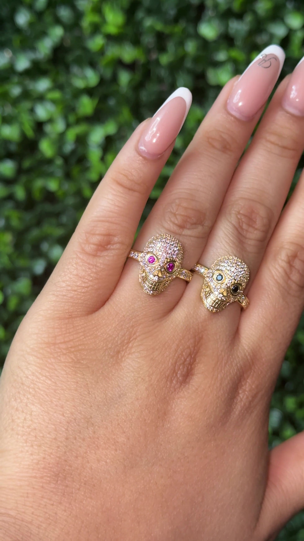 Miniatura: Unisex CZ Skull Ring