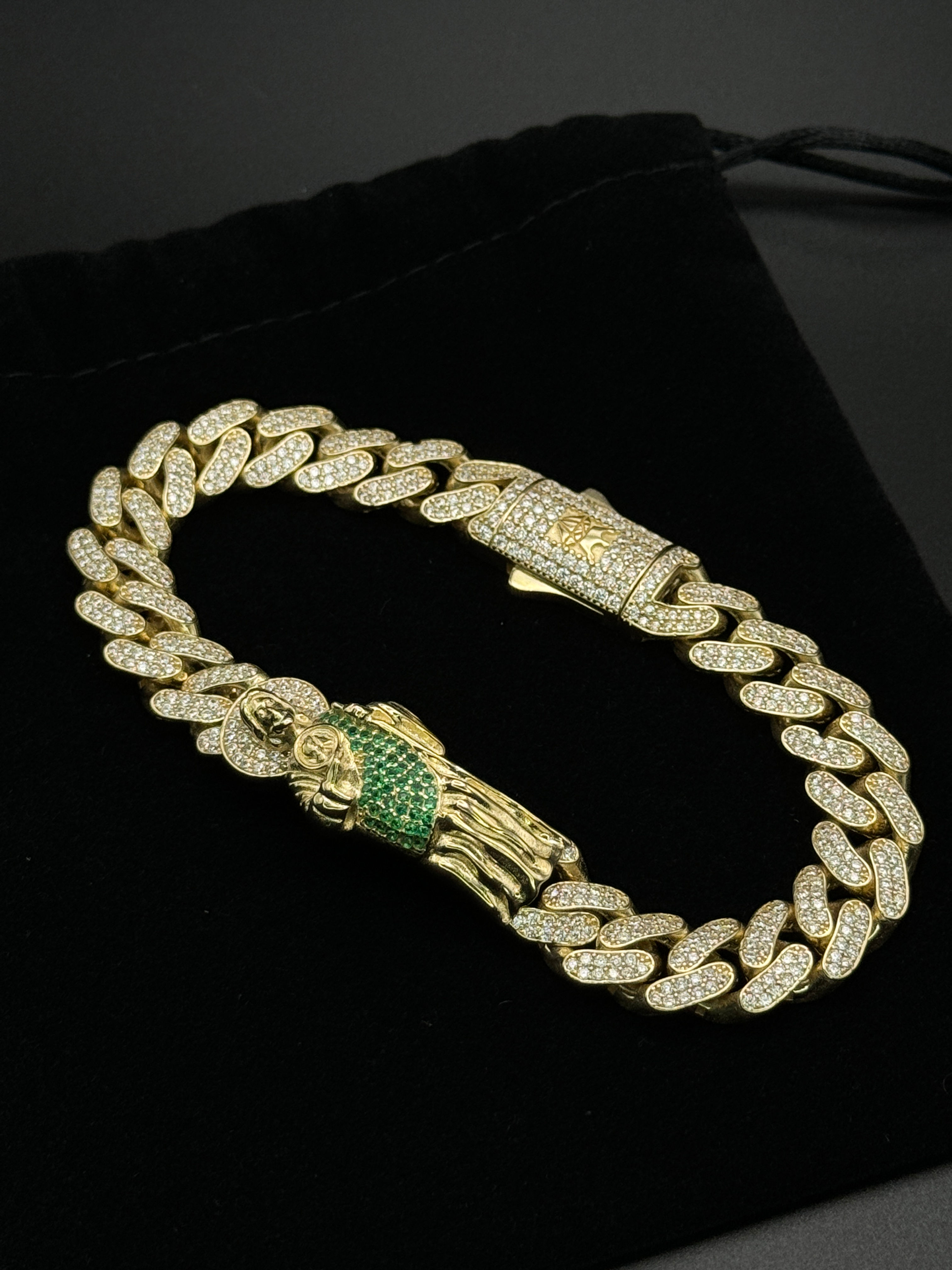 Unisex Iced Out San Judas Bracelet