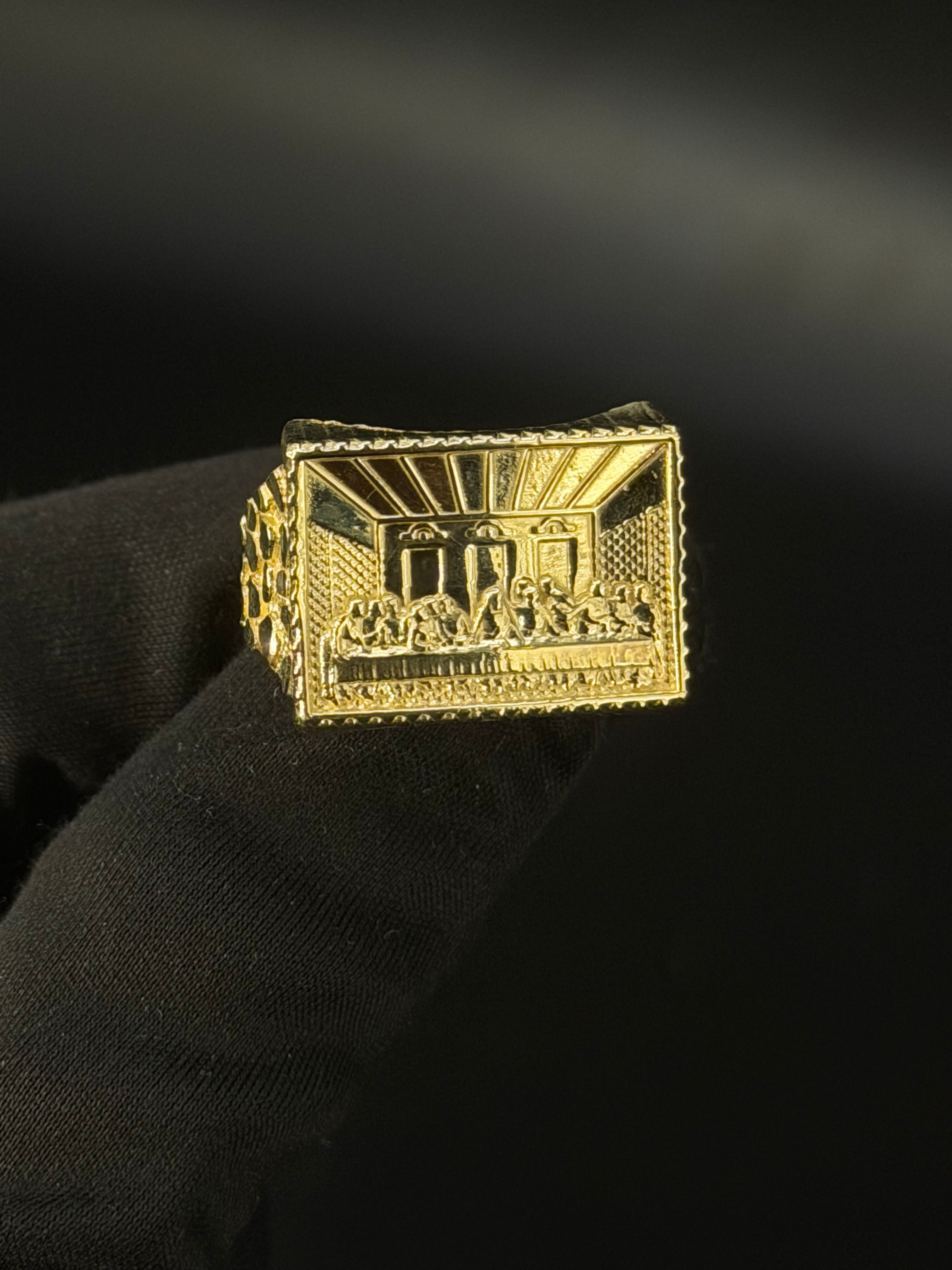 10K Men's Last Supper Ring