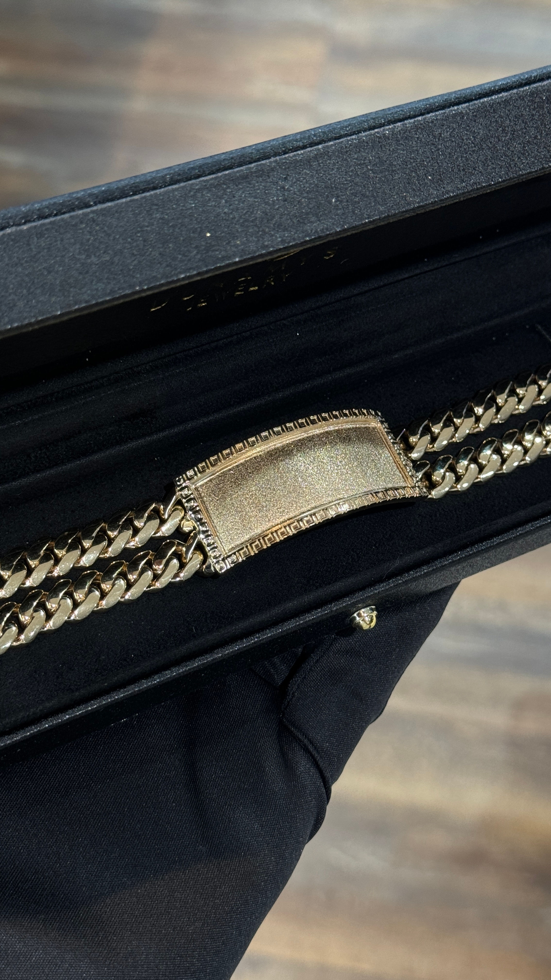 2 Row Cuban Link ID Bracelet