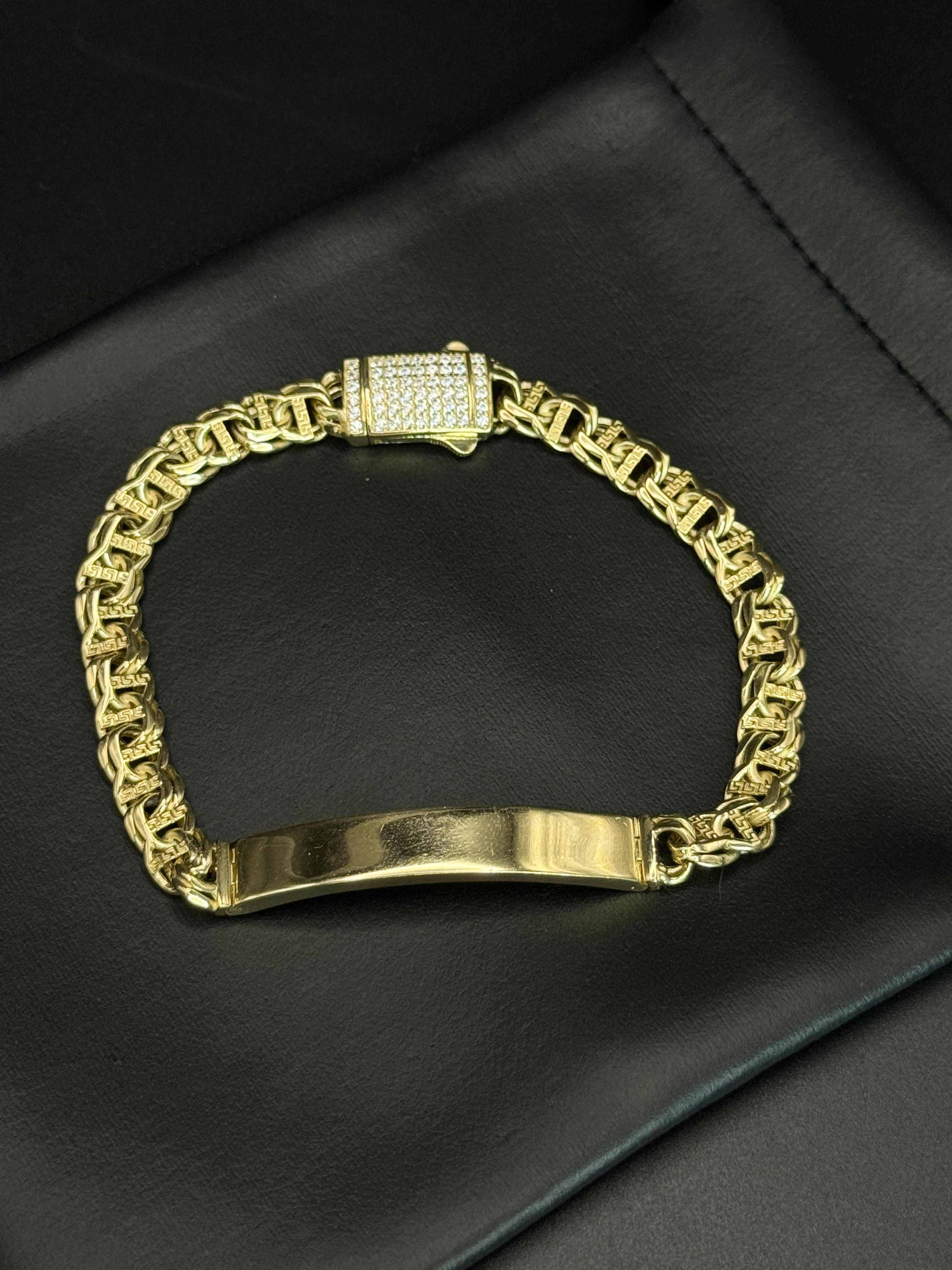 Unisex Semi-Solid ChinoLink ID Bracelet