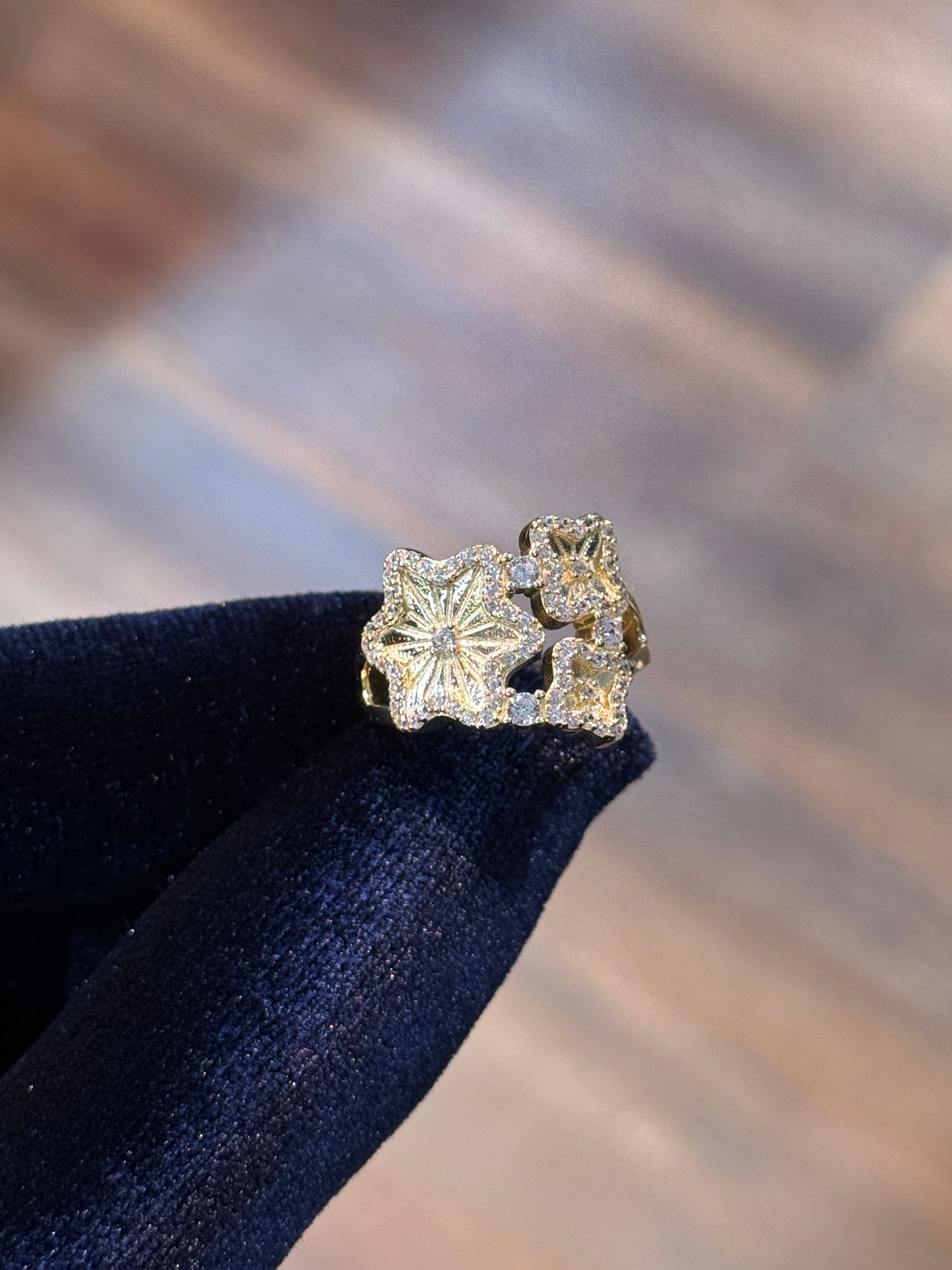 Women's CZ Star Ring