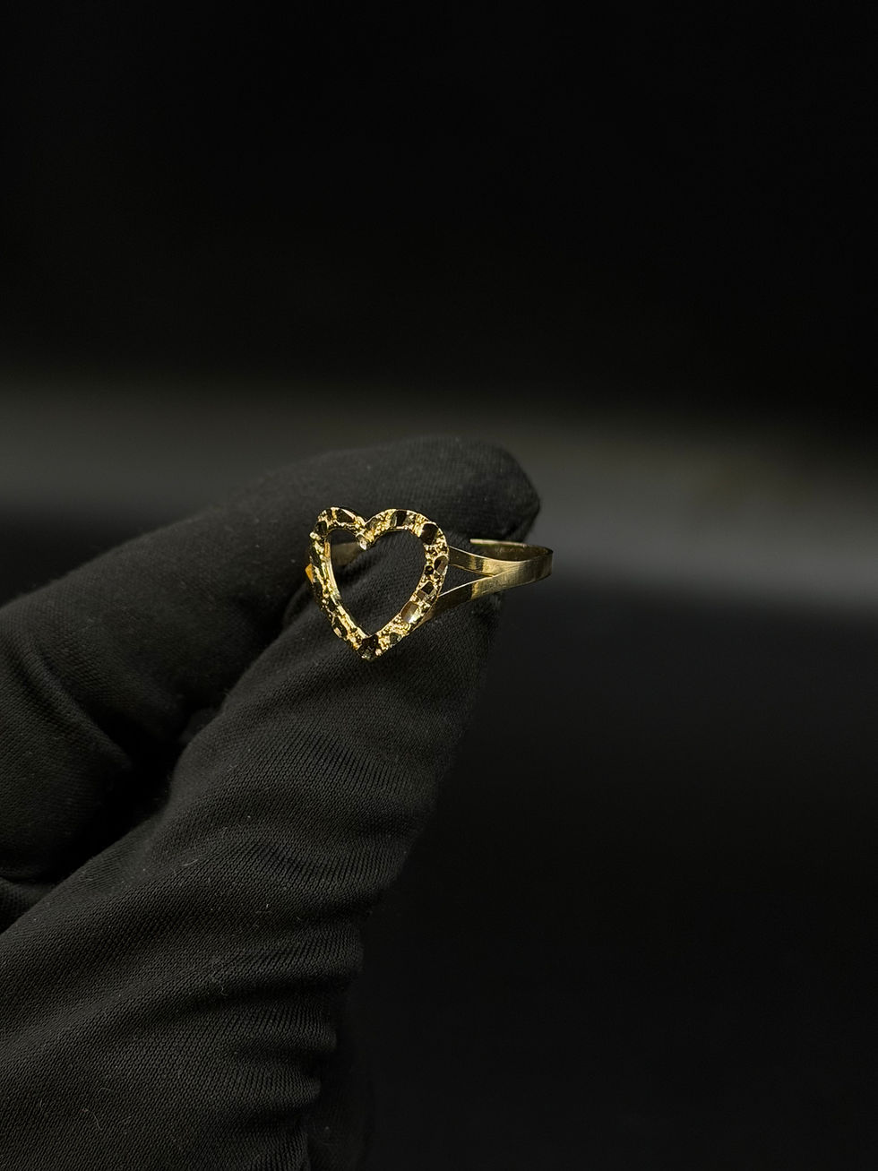 Thumbnail: 10K Heart Nugget Ring