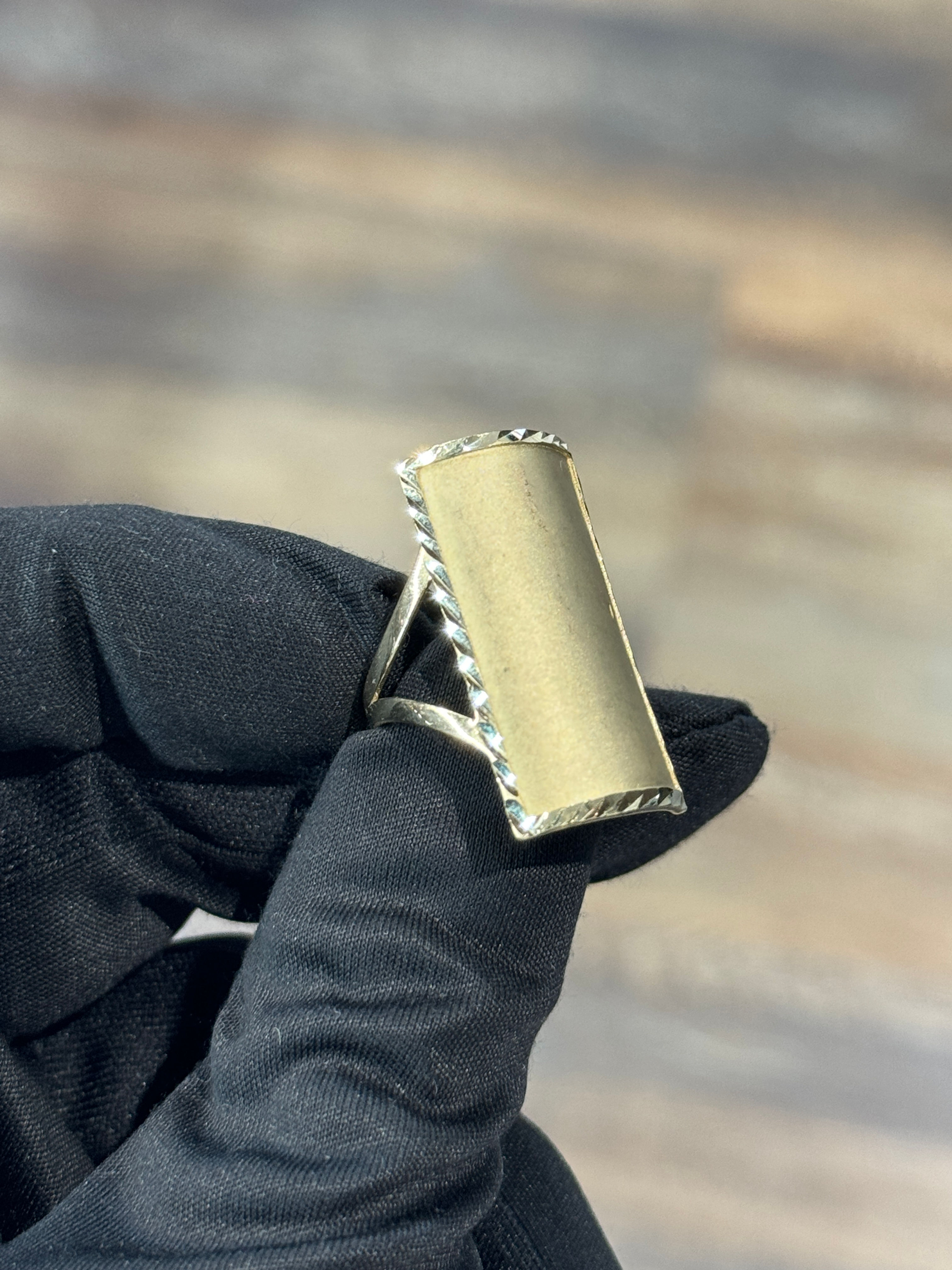 Unisex Diamond-Cut Custom Ring