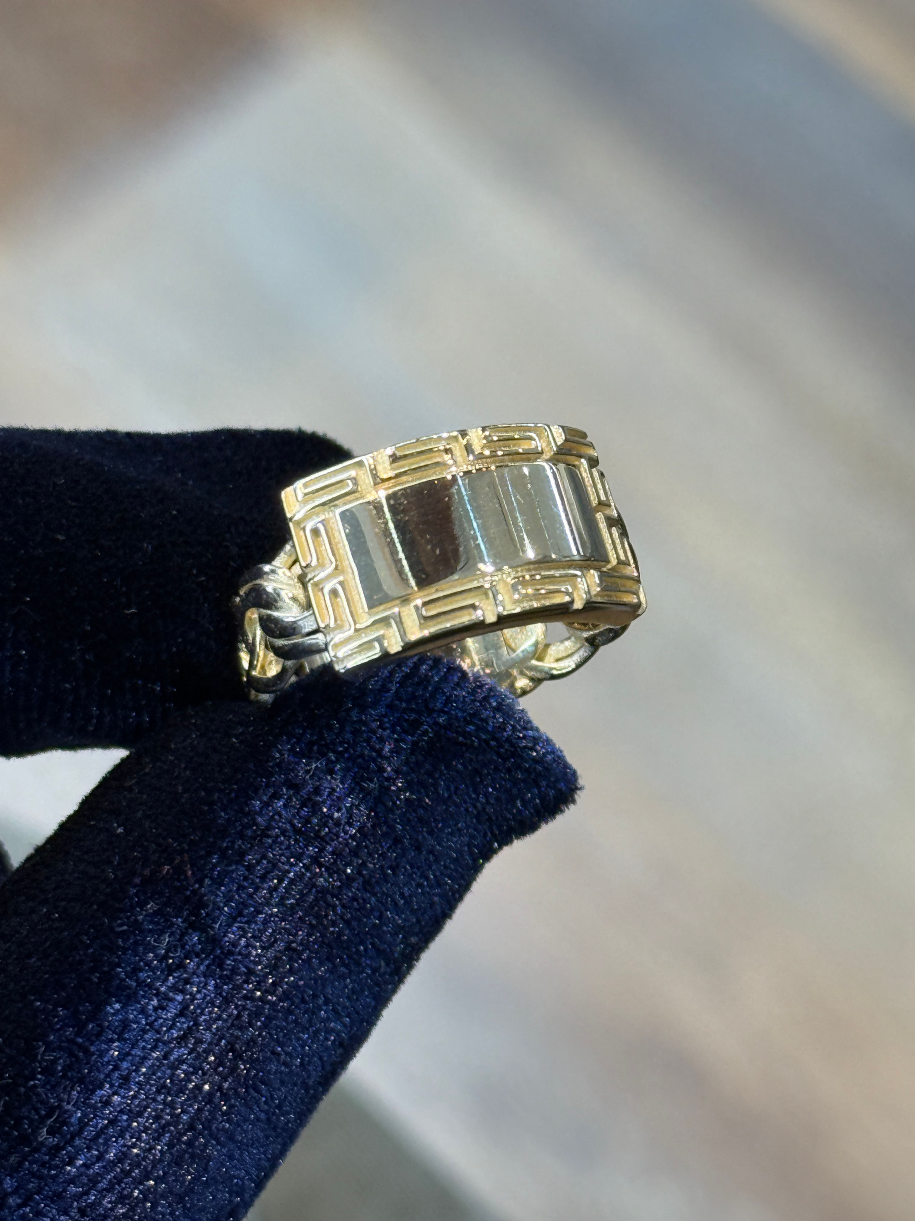 Unisex Custom Chinolink Ring