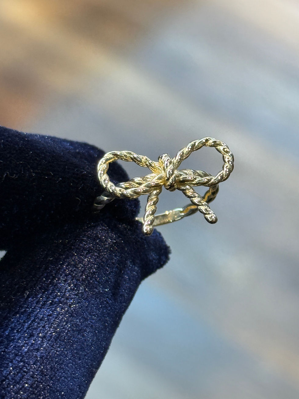 Women's Bow Roped Ring