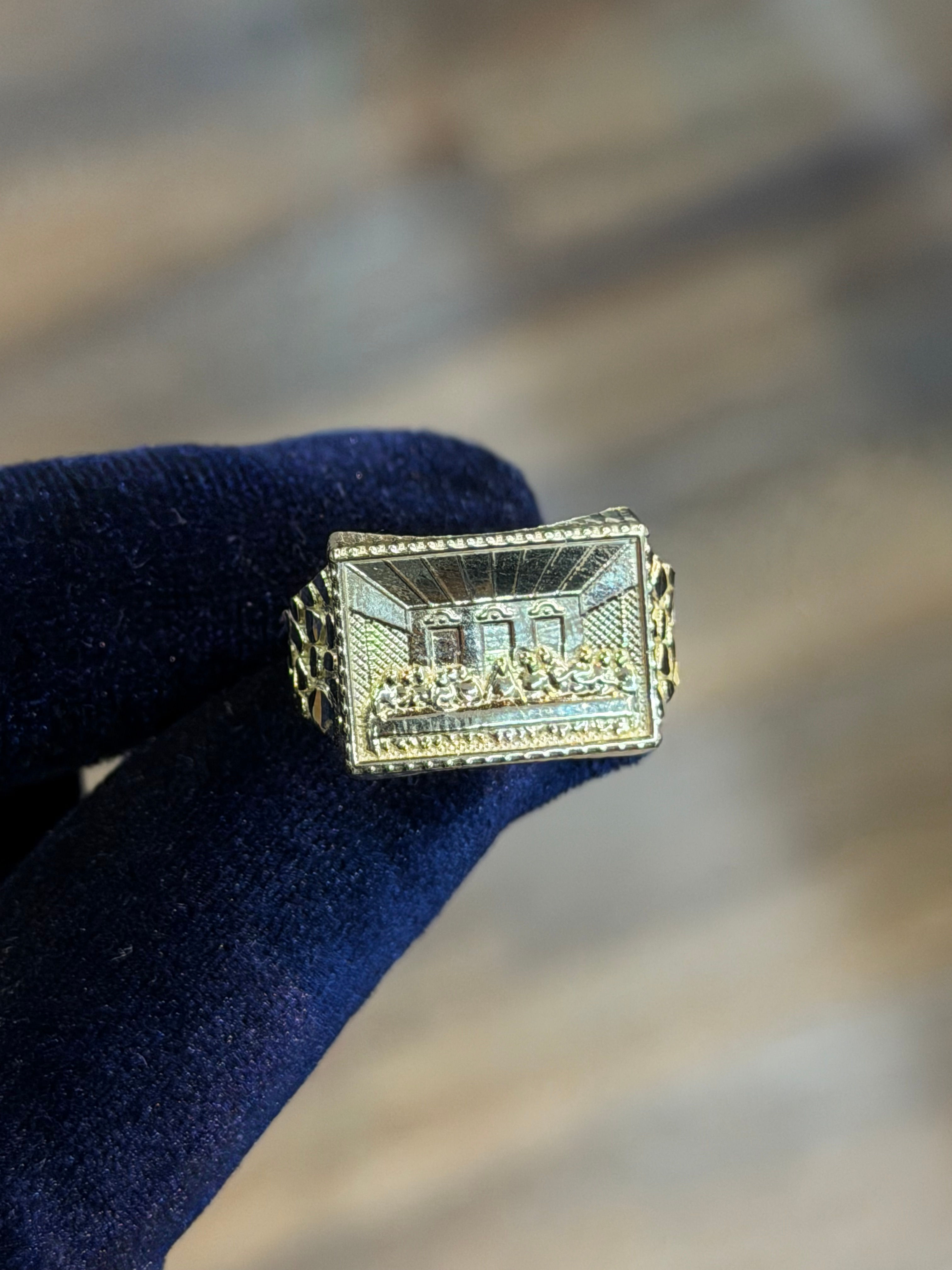10K Men's Last Supper Ring #248