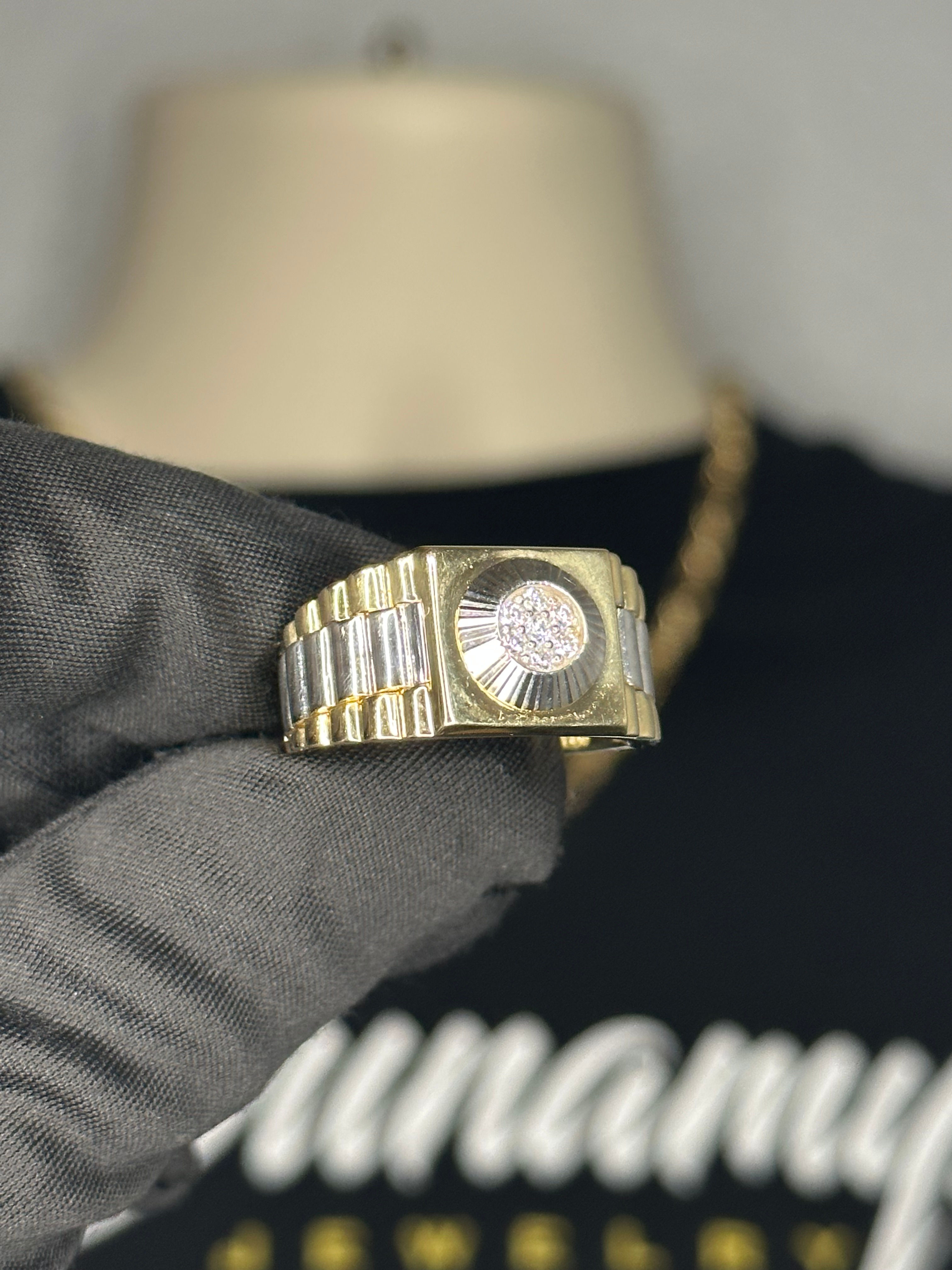 Men's Watch Style Ring