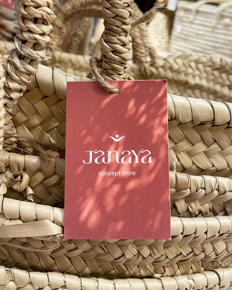 Janaya concept store déco artisanat Pontarlier Doubs identité visuelle supports imprimés