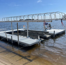 Dock, boat dock, boat lift, used dock, used boat lift, roof dock, aluminum lift, floating lift, floating dock, stationary dock
