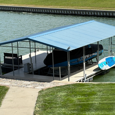 Dock, boat dock, boat lift, used dock, used boat lift, roof dock, aluminum lift, floating lift, floating dock, stationary dock
