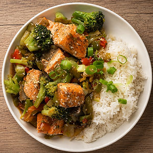 Teriyaki Salmon Bowl