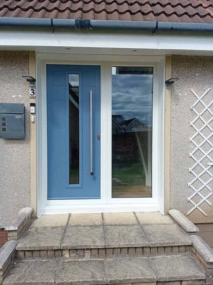 blue composite door, front door replacement lanarkshire, wishaw new door, pvc window and door replacment, high quality doors, glasgow composite door, supplt and fitted, tradesmen hurst composite door price, shotts, east kilbride, cumbernauld, paisley, light blue front door fancy