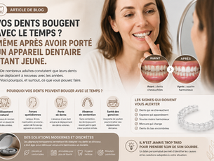 Pourquoi mes dents bougent-elles alors que j'ai porté un appareil étant jeune ?