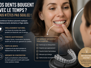 Pourquoi les dents se déplacent-elles à l’âge adulte ?