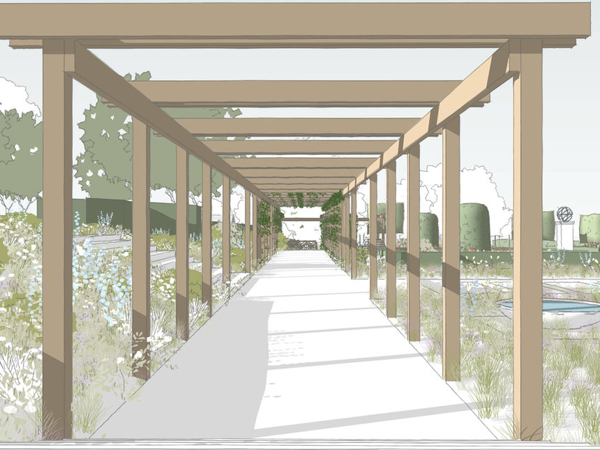 Samuel North Garden Design Render Country Estate