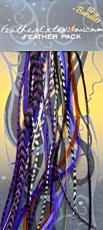 Grape Soda Purple Feather Extension Pack