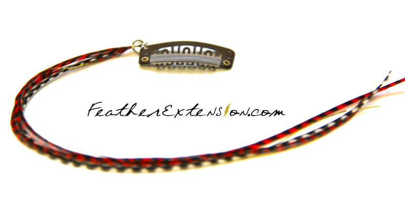 Thumbnail: Clip-In Feather Extensions for Sporting Events