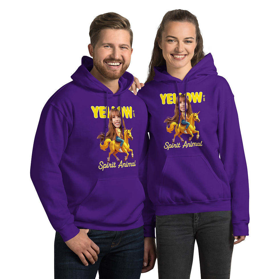 Thumbnail: Unisex Yellow Is My Spirit Animal Hoodie