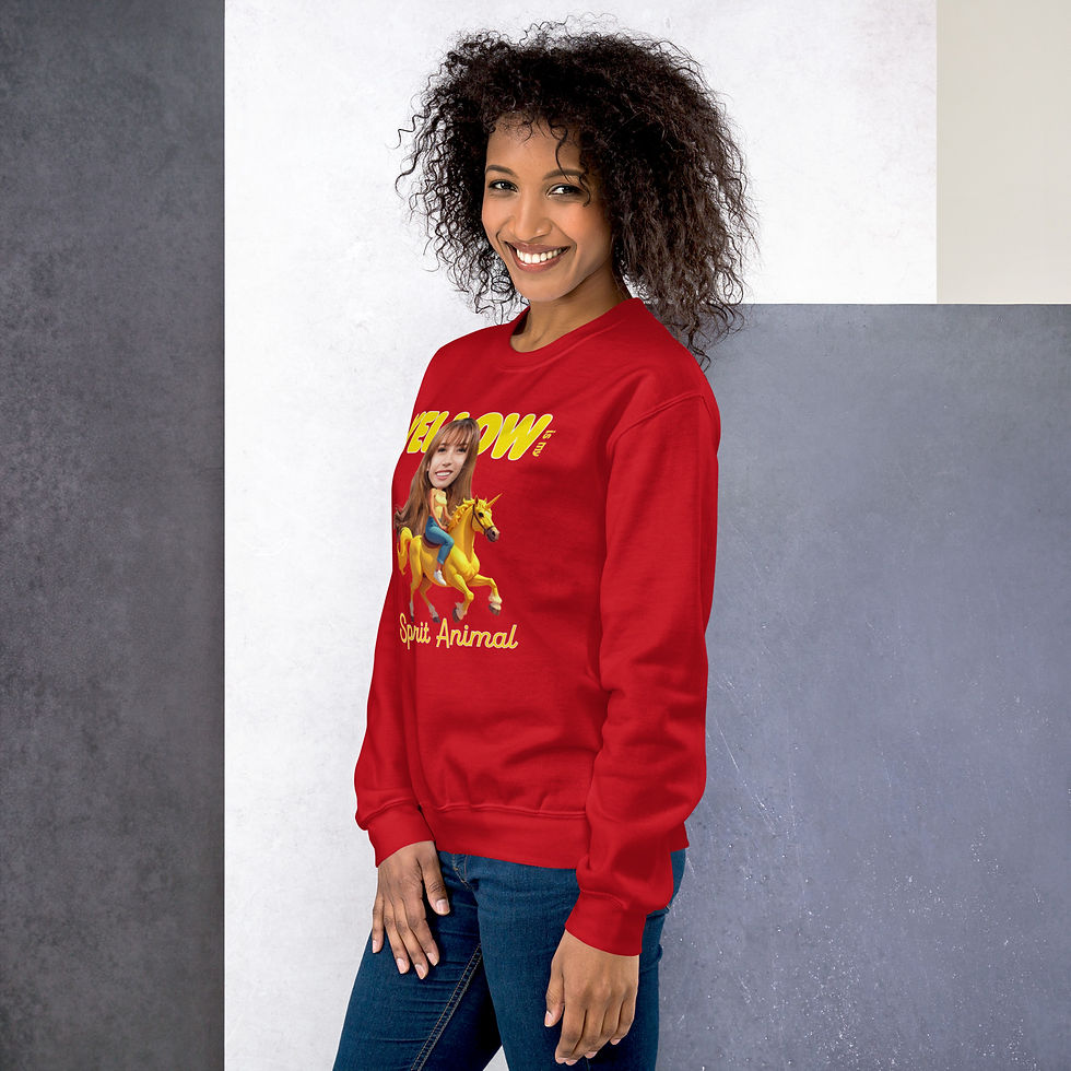 Thumbnail: Unisex Yellow Is My Spirit Animal Sweatshirt