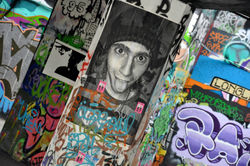 Graffiti on London South Bank