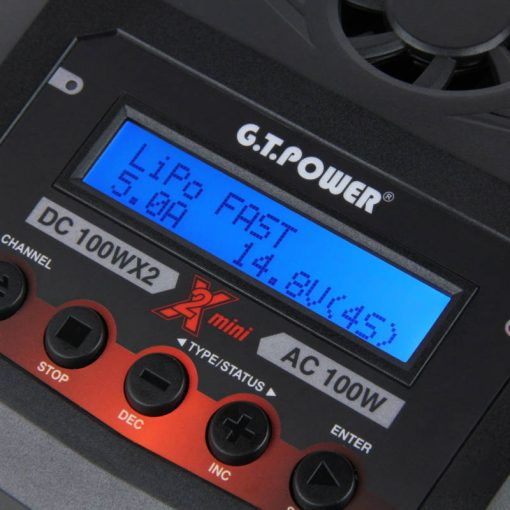 Miniatyrbilde: GT POWER X2 MINI CHARGER 100W - Rcbilen.no