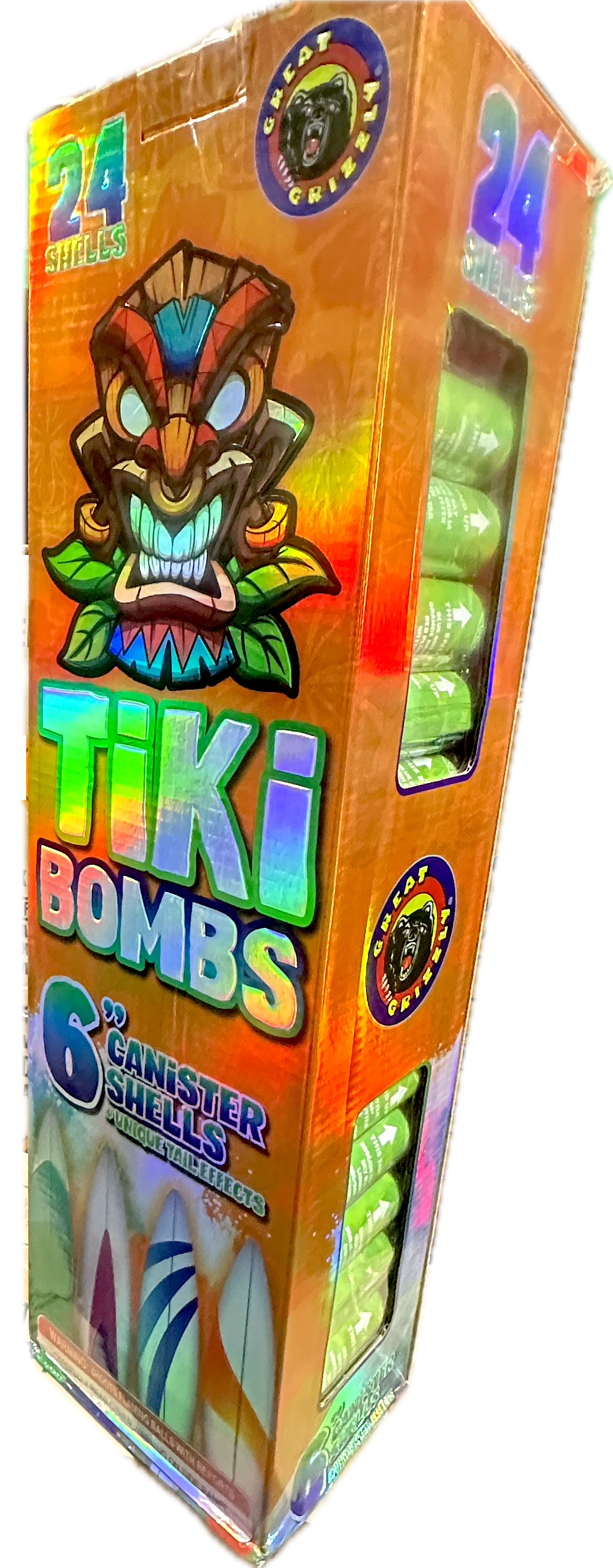 Tiki Bombs 6" Artillery Shells (24 pack)