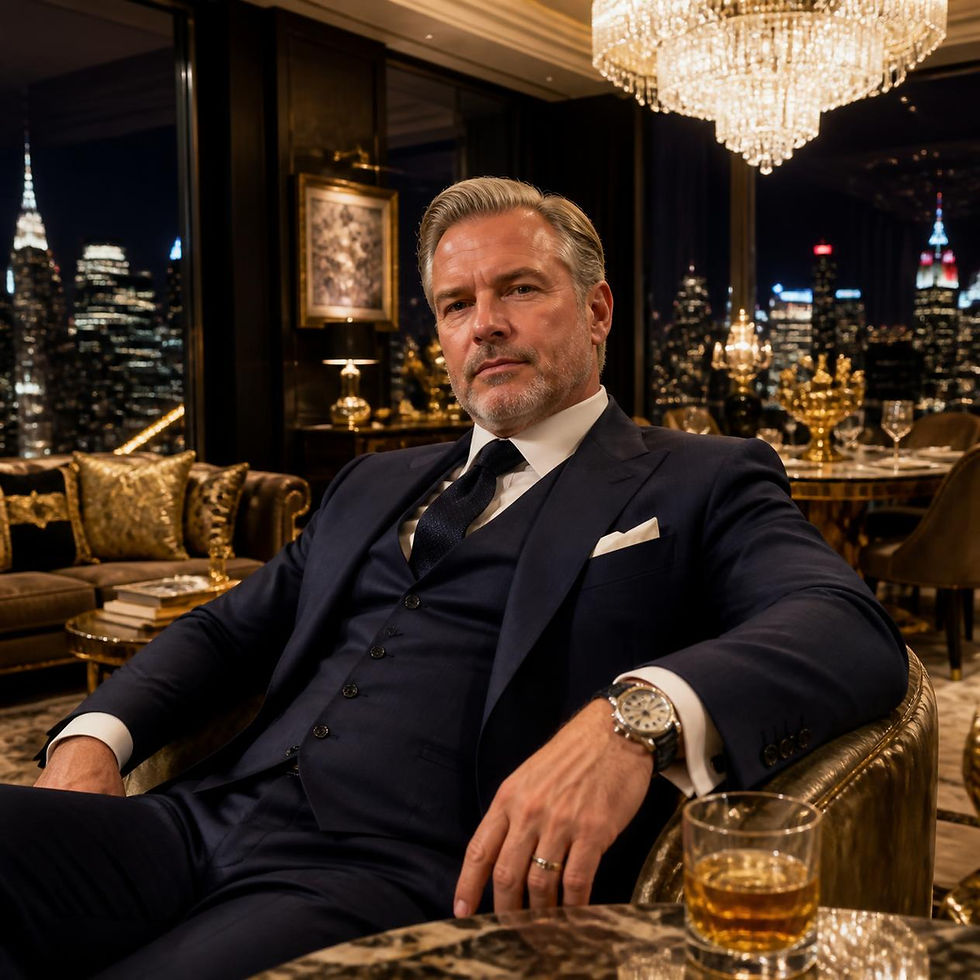 This image is AI. No billionaire is this good-looking.