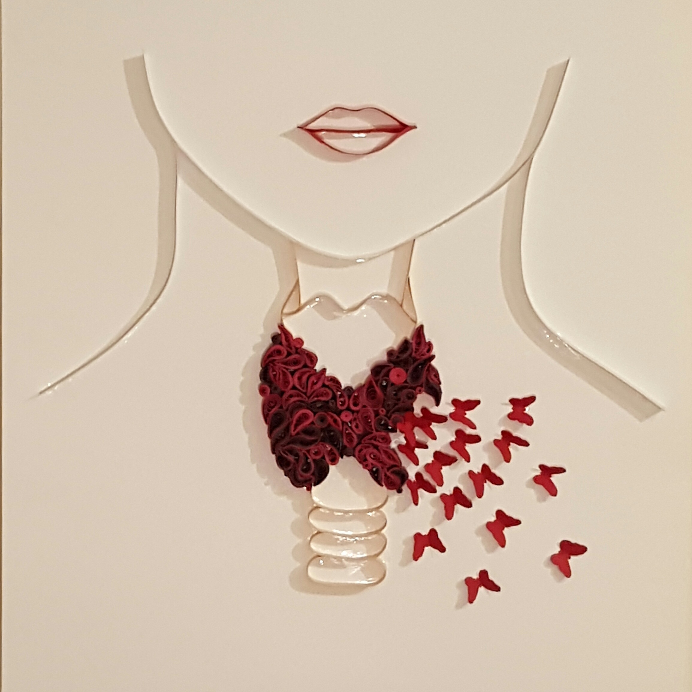 Thyroid / paper art