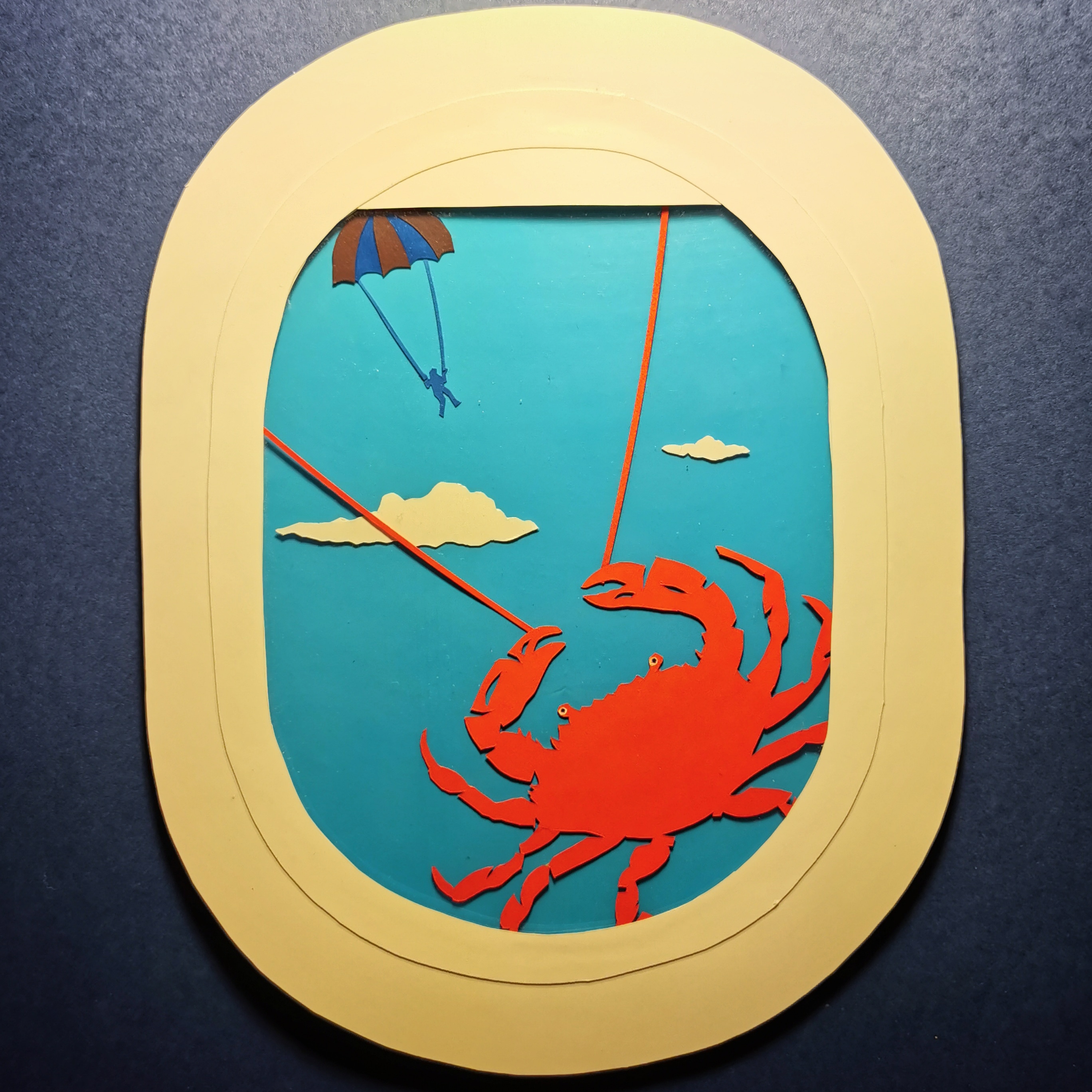 Crab / paper art