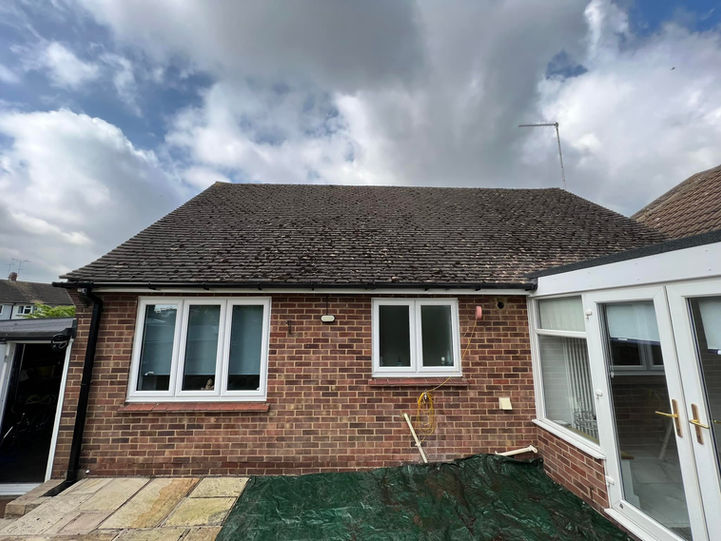 Roof Steam Clean Exterior Cleaning and Moss Treatment in Bishop's Stortford, Great Dunmow,