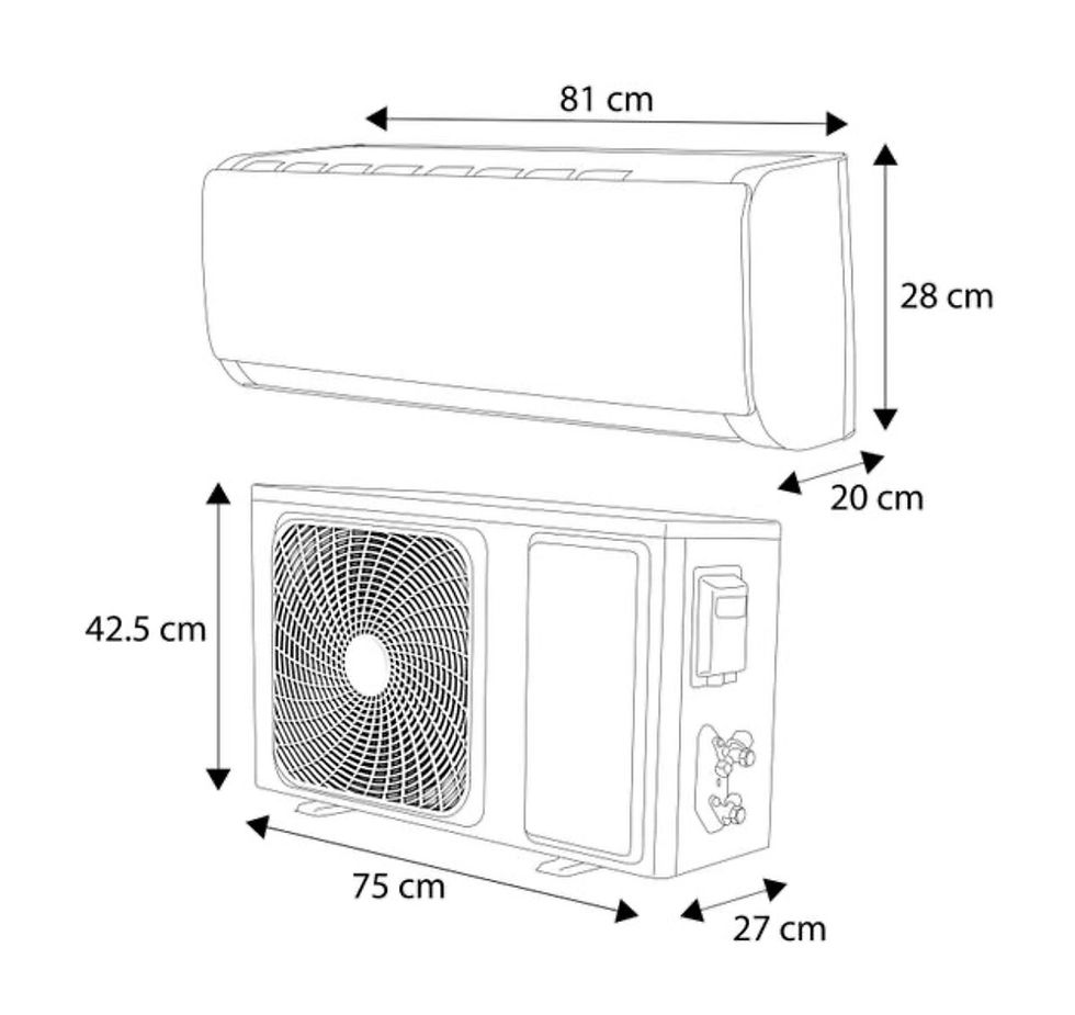 Miniatura: MINISPLIT MABE 1 TONELADA 110V  FRIO-CALOR MOD. MMT12HABWE2