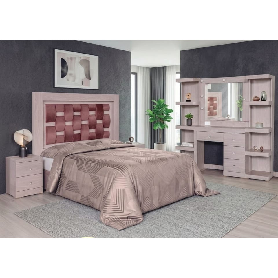 RECAMARA KING SIZE MOD. CINTHYA KENIA MARRON