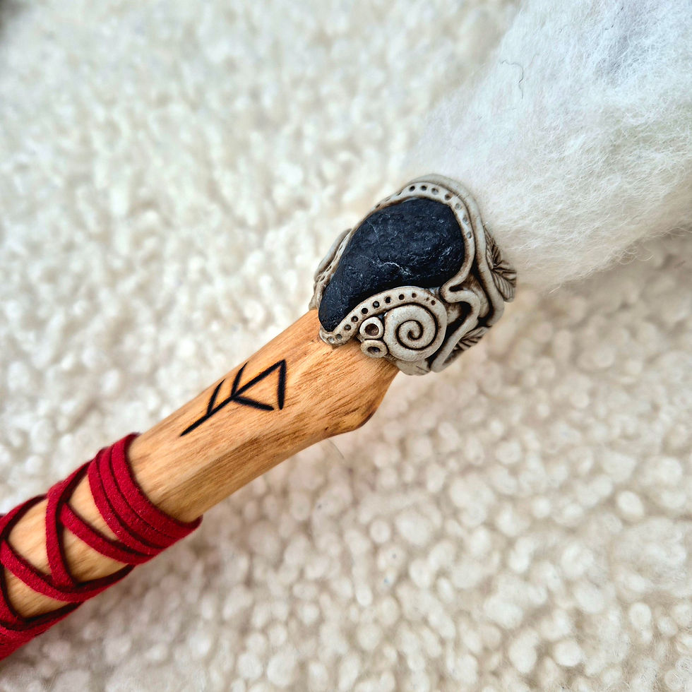 Thumbnail: Protector Smudge Fan with Shungite and Crow