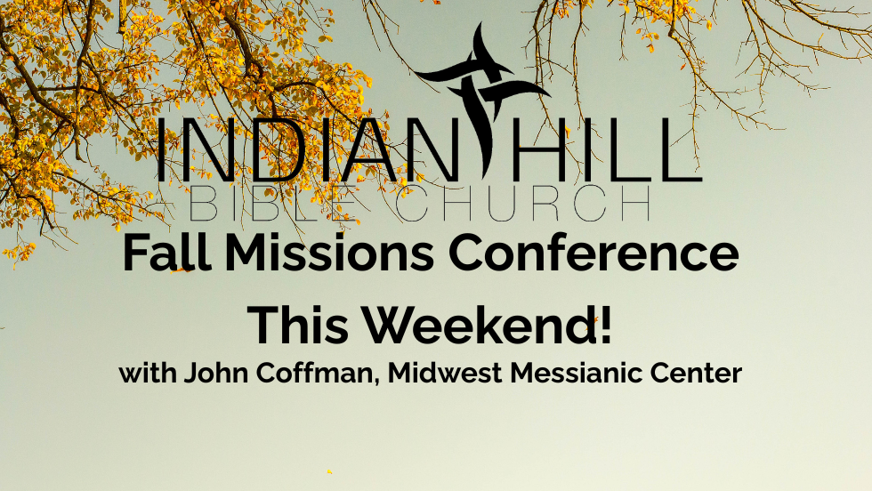 Fall Missions Conference This Weekend!