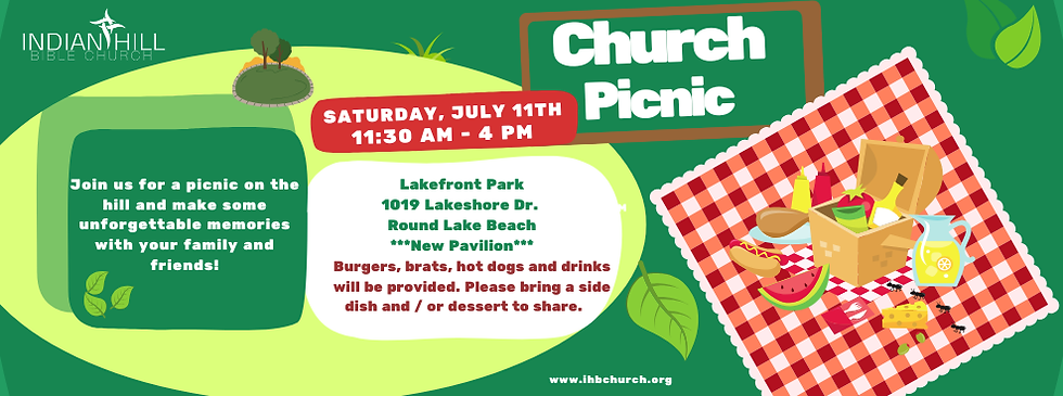 Church Picnic July 11th!