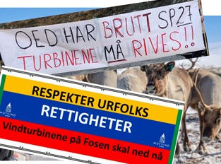 Støtteleir for Fosen-samene.