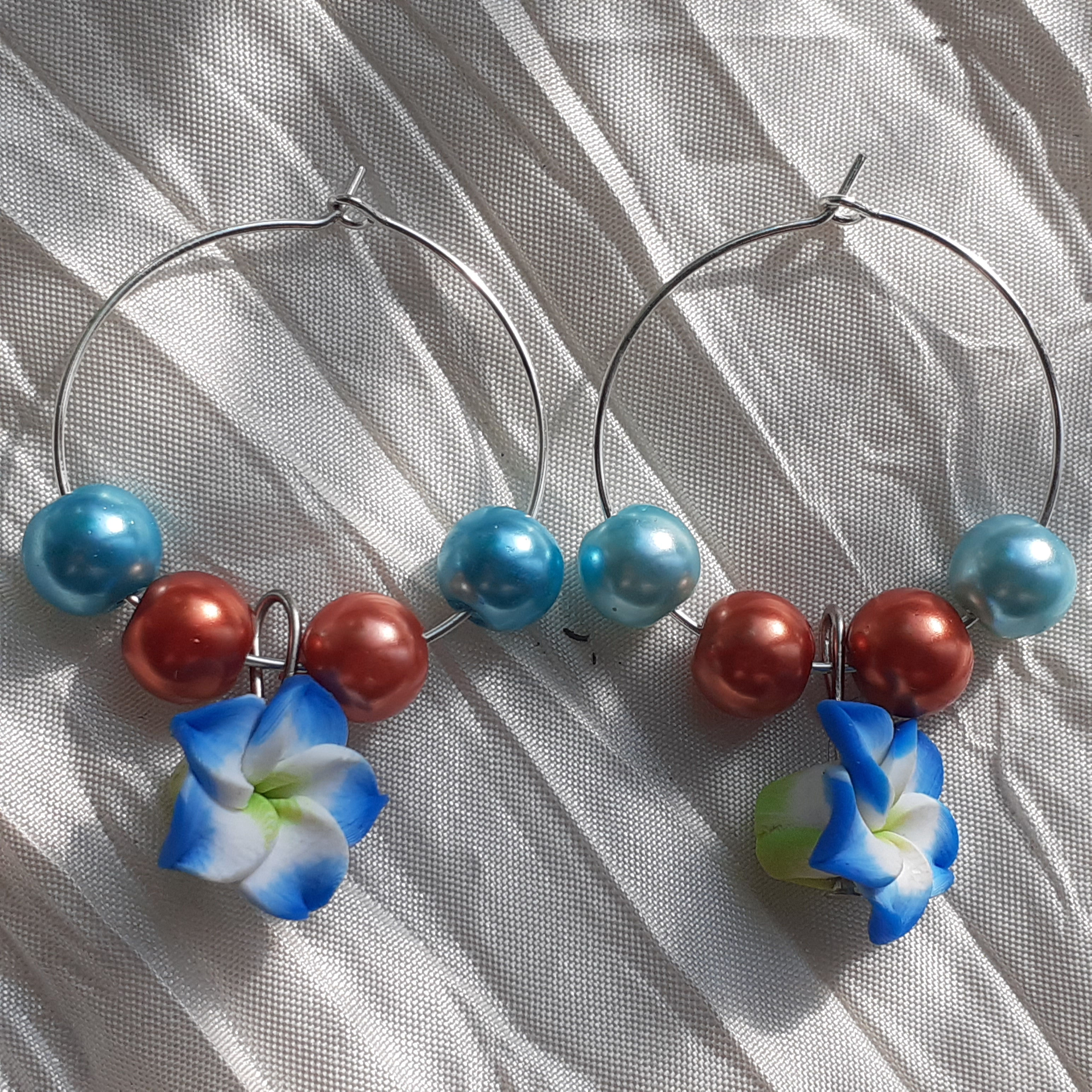 Tiki Sunset Blue Earrings