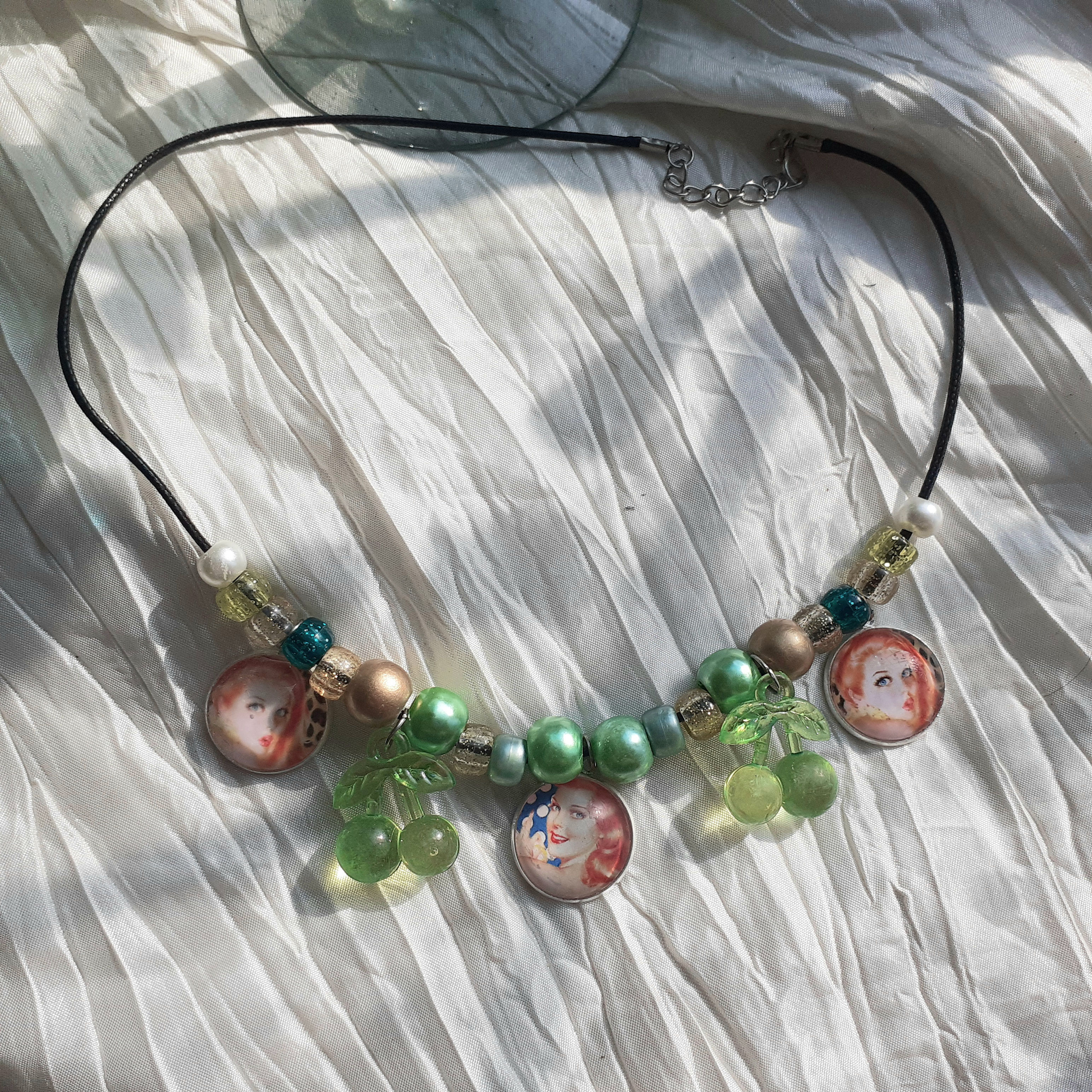 Bombshell Redhead Necklace