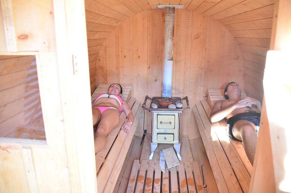 Pack masaje&tina&sauna&almuerzo(u once) para 2 personas