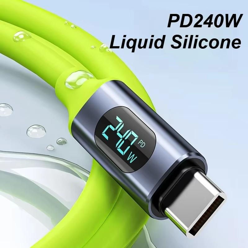 Miniatura: Cable de Carga Rápida Inteligente con Pantalla Digital HD de hasta 240W