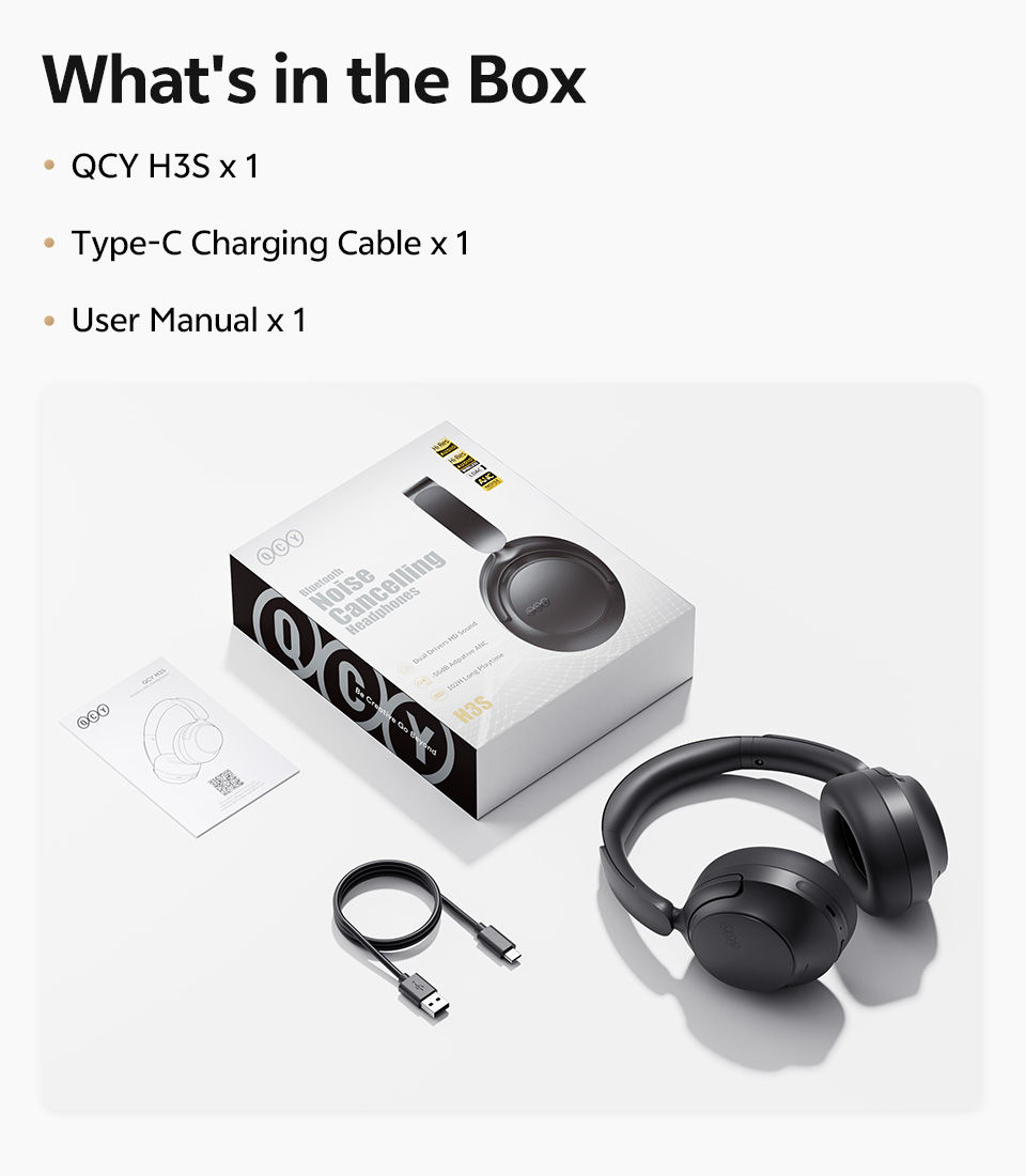 Miniatura: 🎧 Auriculares QCY H3S ANC: Sonido Premium sin Distracciones