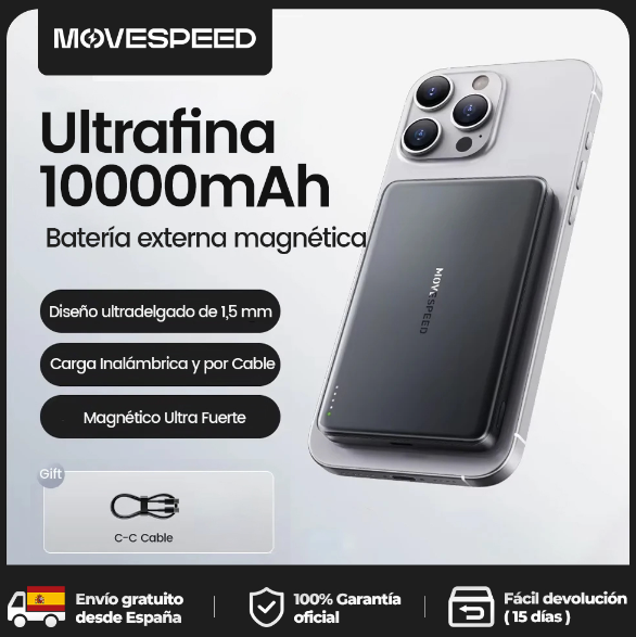 🔋Energía Infinita en tu Bolsillo, Sin Complicaciones - Portable 10000mAh