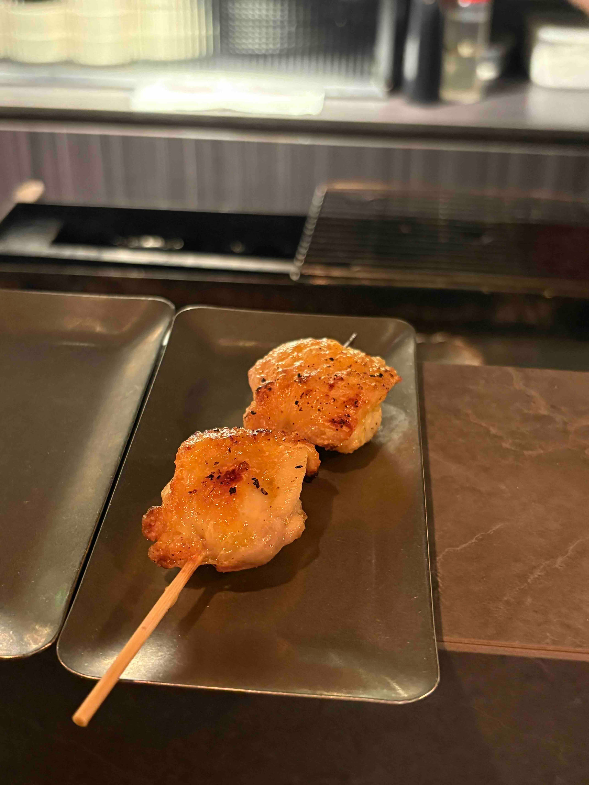 Chicken thigh skewers